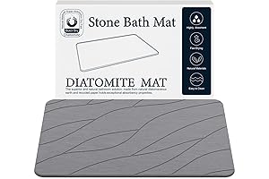 Closefriend Natural Diatomaceous Earth Non-Slip Rock Bathroom Mat