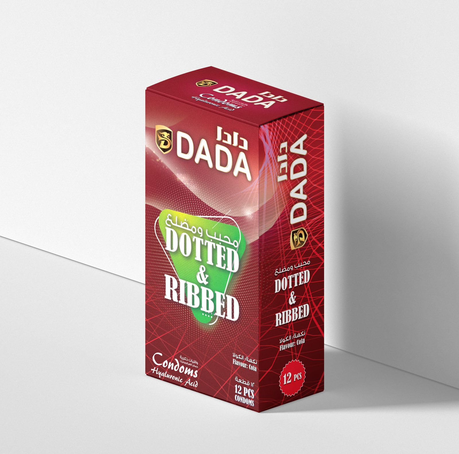Dada Condoms, Ribbed and Dotted, Pack of 12's