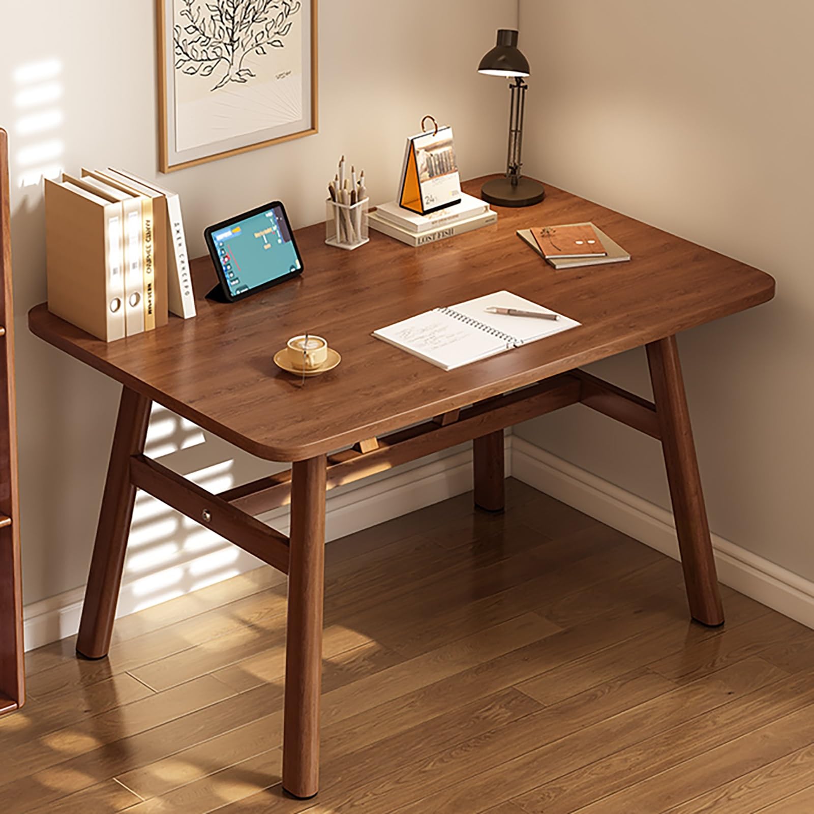Bureau compact bois et métal pour optimiser les petits espaces
