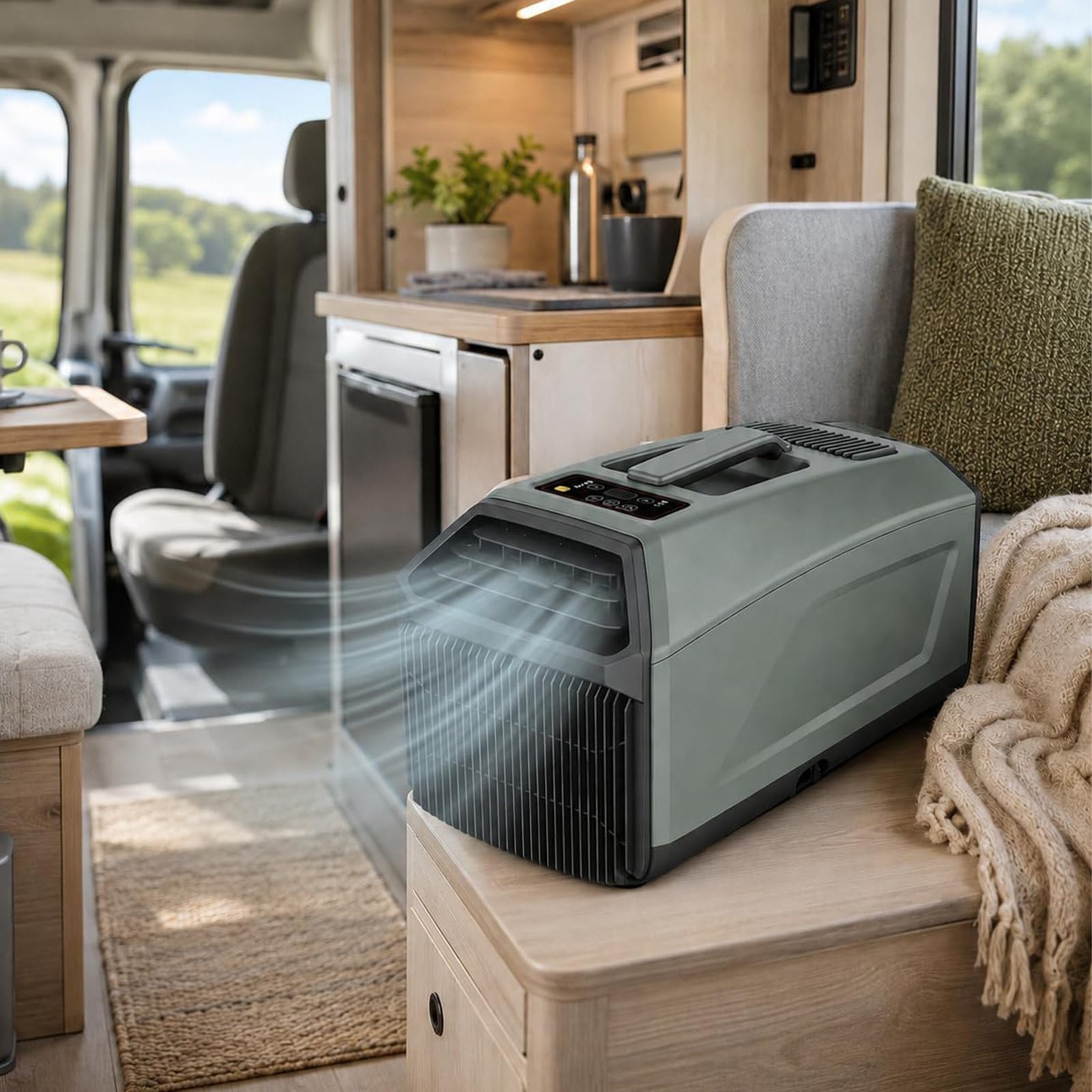 Aetereos Green Portable Camping Ac Unit For Tent - 1500W/5000Btu Air Conditioner W/Remote