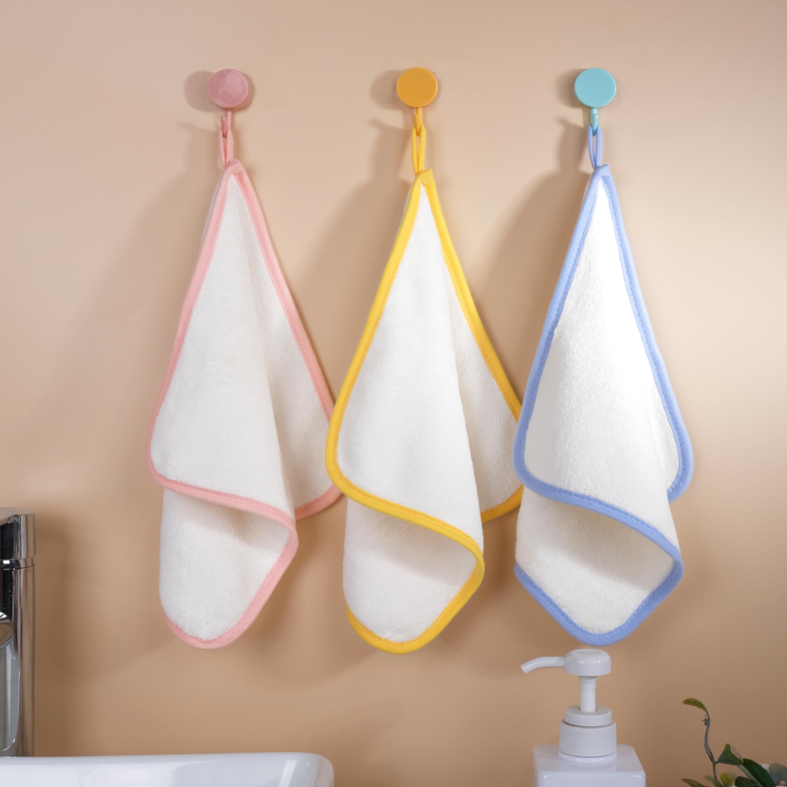 Polyte - Ściereczka premium dla niemowląt – hipoalergiczna i nie mechaci się – mikrofibra – biała – 25 x 25 cm – 6 sztuk
