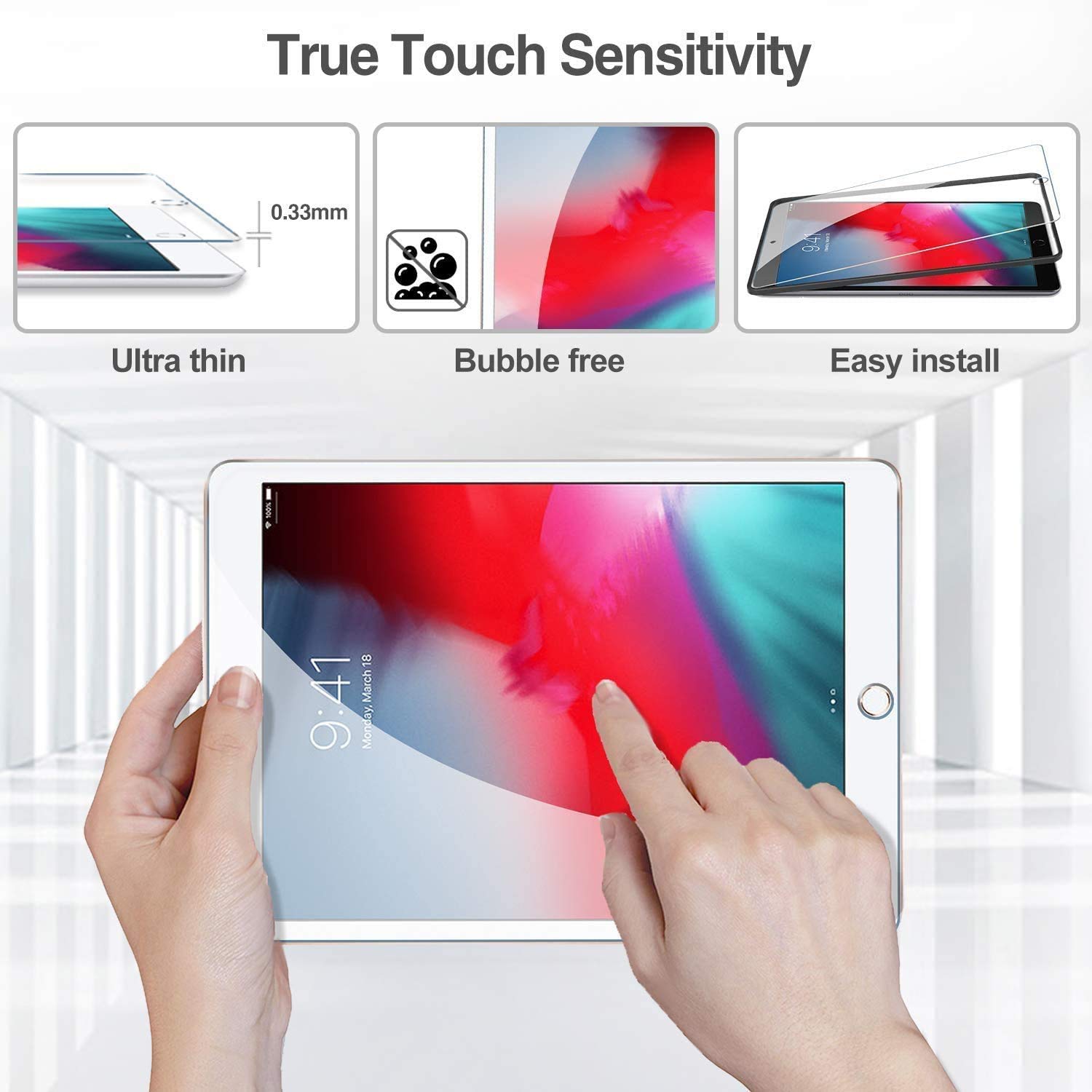 Pellicola Privacy Vetro Temperato ProCase Per IPad 10.2'' 9a/8a/7a Generazione – Antispia 9H