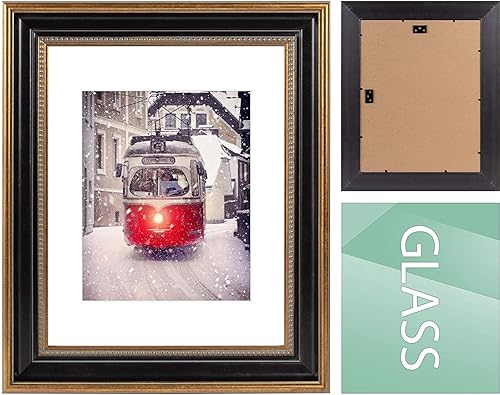 Miniatura 6 de Space Art Deco, Portarretratos negro de 11 x 17 pulgadas, para fotosimágenespósteres, ganchos de dientes de sierra, montaje en pared,