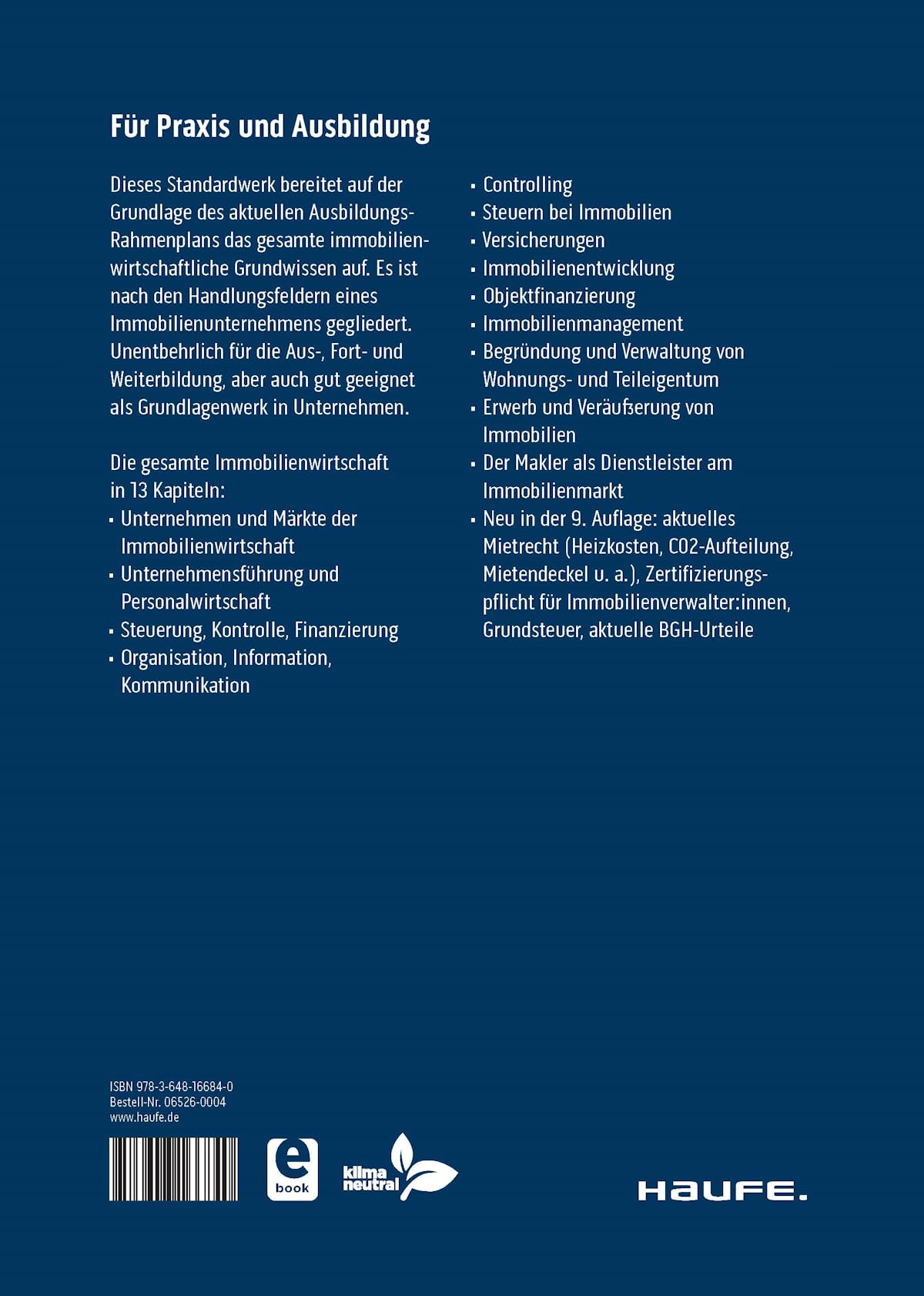 Spezielle Betriebswirtschaftslehre der Immobilienwirtschaft (Haufe Fachbuch)