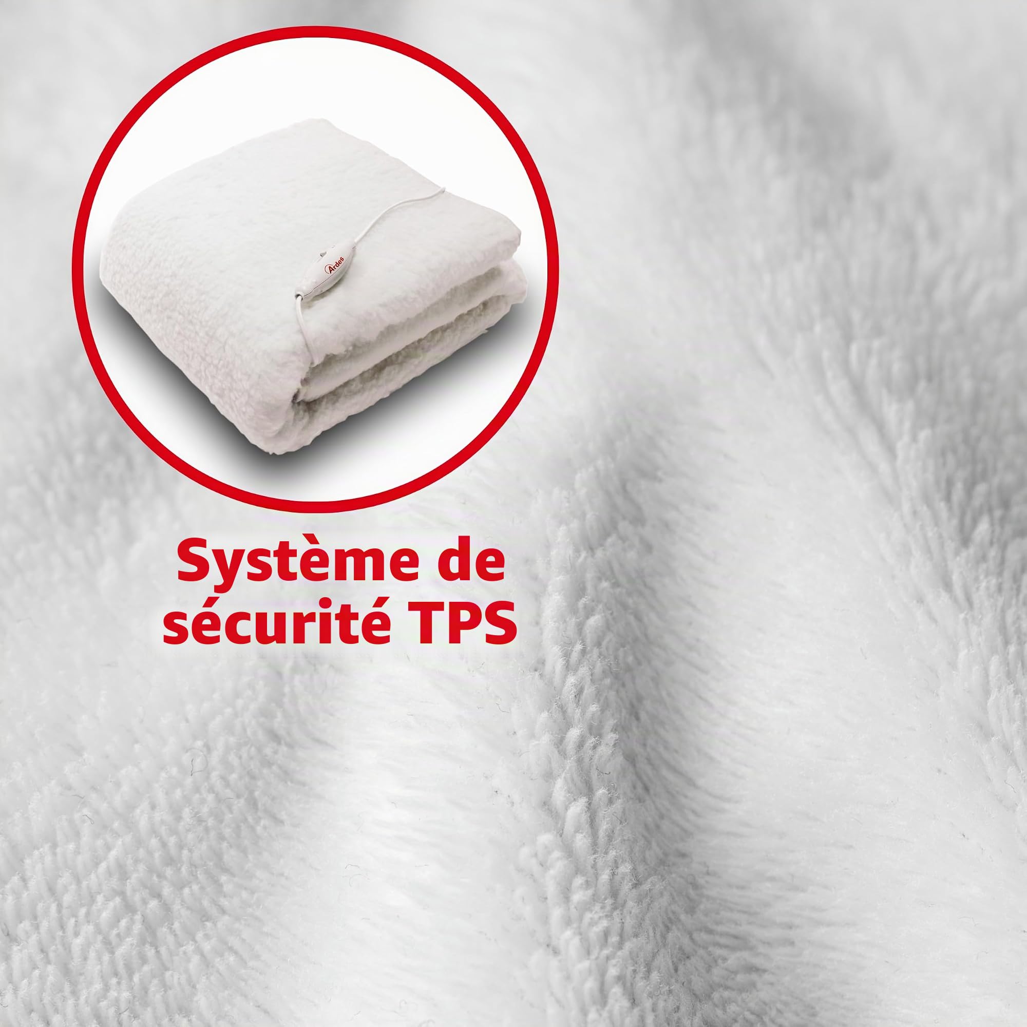 ARDES - AR415 Chauffe-Matelas Une Place et Demie Électrique MORPHEO - Couverture Chauffante Température Réglable - Surmatelas Chauffant Électrique 1 Place et Demie