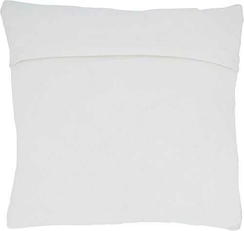 Miniatura 2 de SARO LIFESTYLE Nautica Collection Diamond Chindi - Almohada con relleno de plumón, 18 x 18 pulgadas, color azul