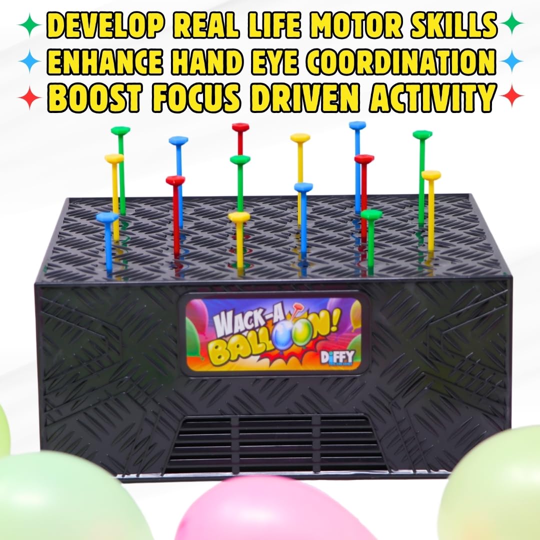 Générique Whack A Balloon Game - Jeu D'Éclatement De Ballons Interactif Pour Fêtes, Anniversaires Et Réunions Familiales