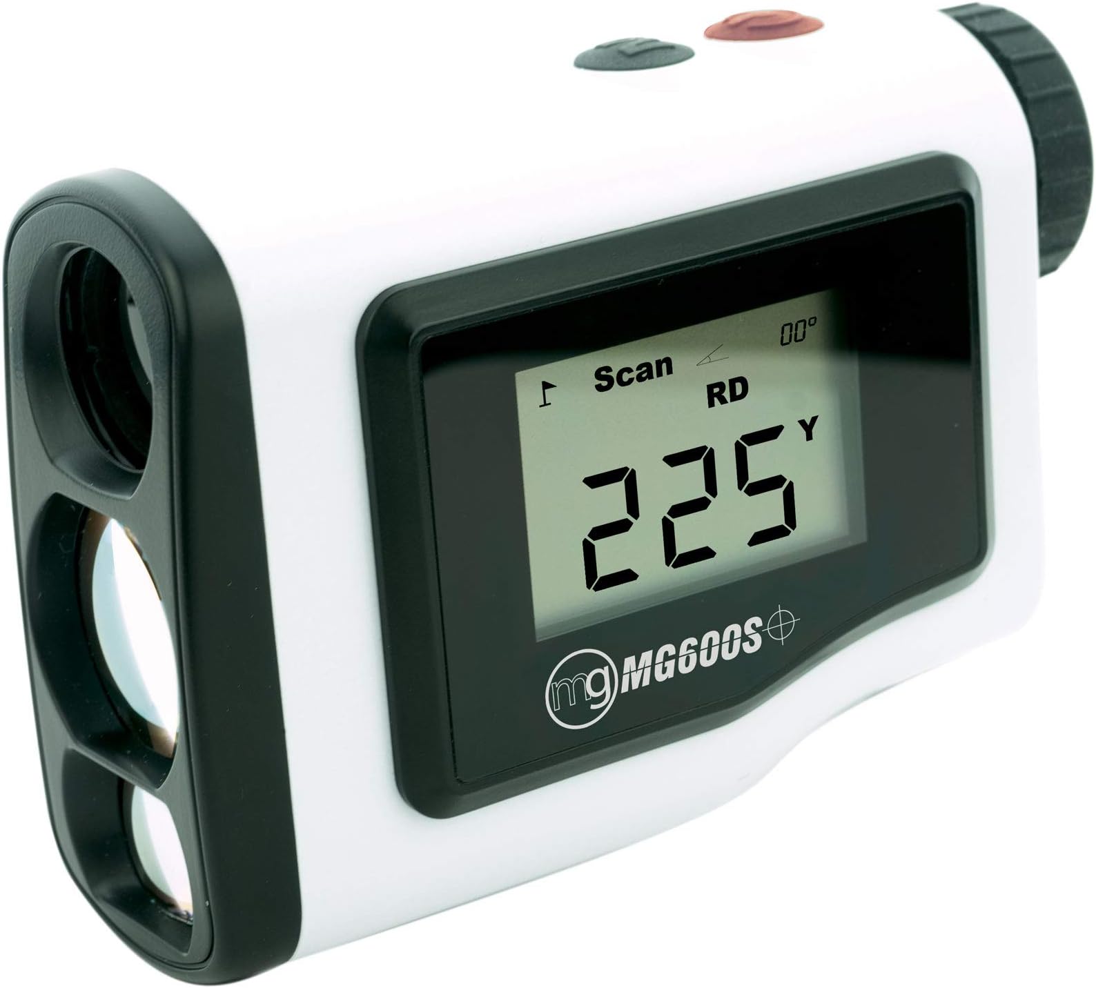 MG Golf MG600S Laser Rangefinder with Slope & Pin Lock – 600+ Yard Laser Accuracy, External LCD Display, Vibration Lock-On, 6X Magnification, Tournament Legal Slope On/Off, Ergonomic Design