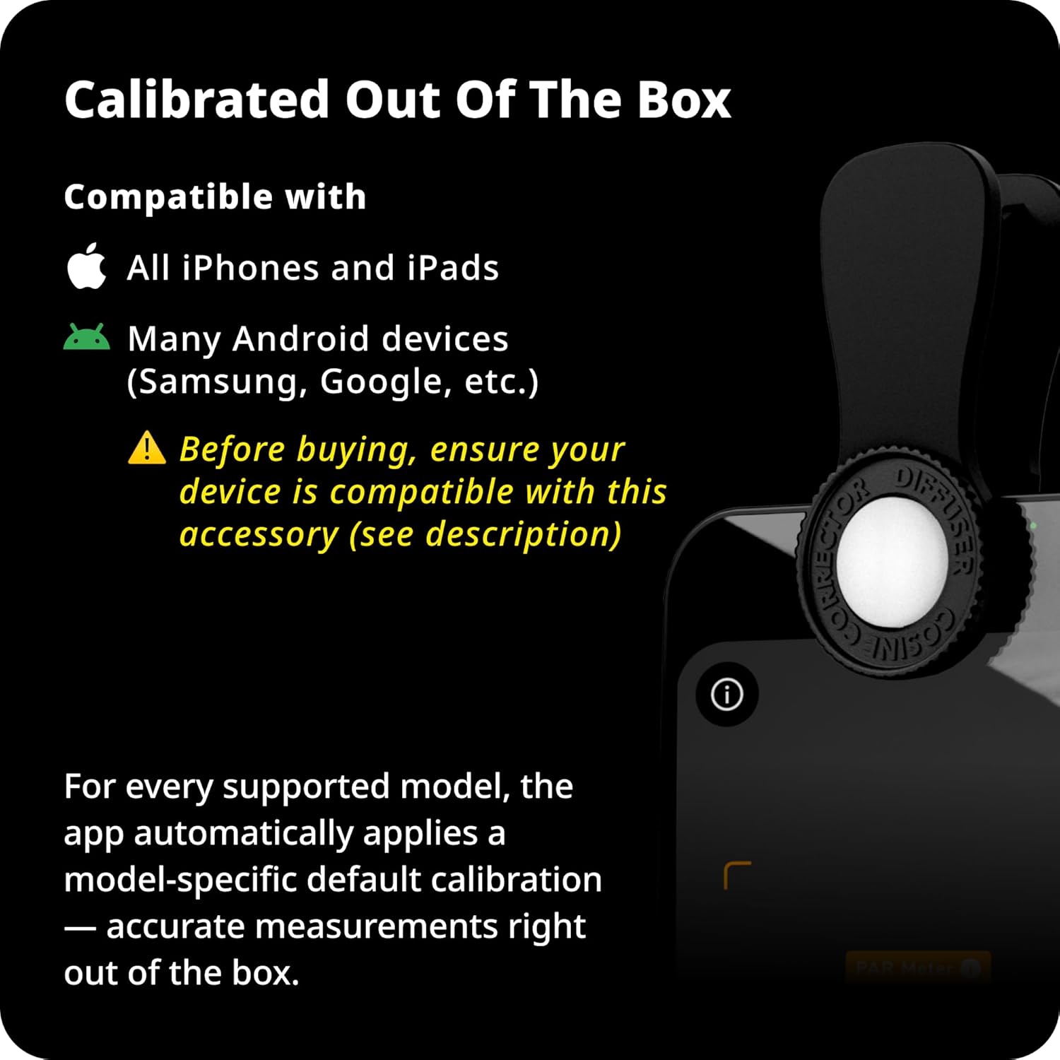 Lightray Mobile Light- and PAR Meter | Smartphone-Based PPFD, DLI, Illuminance Meter with Photone App