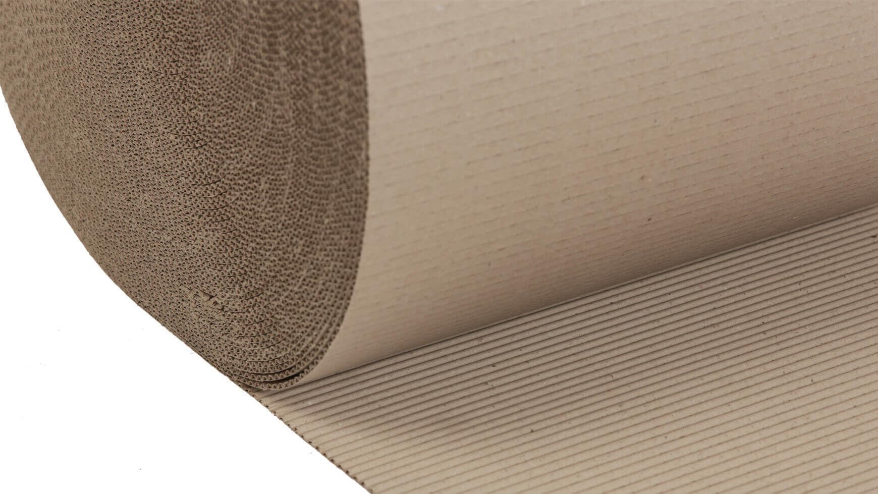 packster 4x Rollenwellpappe Wellpapprolle 50cm 70lfm Braun C-Welle Wellpappe Verpackungsmaterial für sicheren Versand & Lagerung