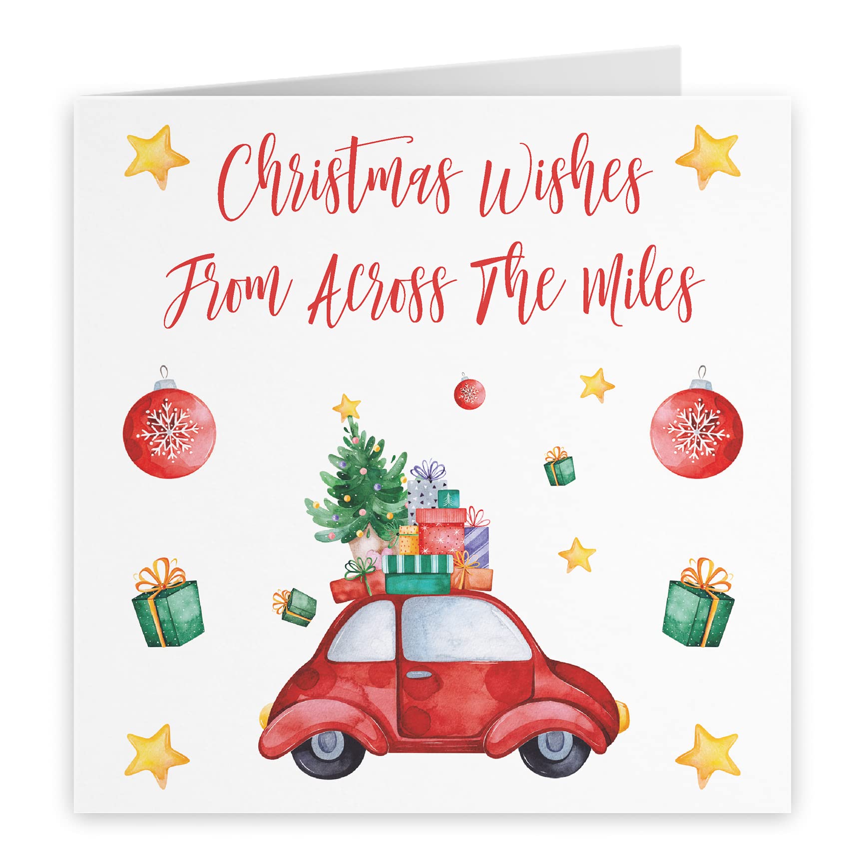 Hunts England, Christmas Wishes From Across The Miles Christmas Card, Christmas Wishes From Across The Miles - Image 2