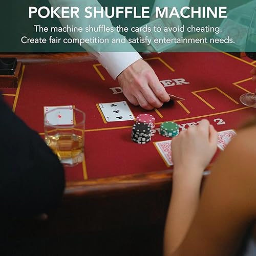 Miniatura 3 de Rareidel Automatic Card Shuffler, Battery Operated Card Dealer Machine, Electric Casino Card Shuffler for UNO, Blackjack, Texas Hold'em, Home Card