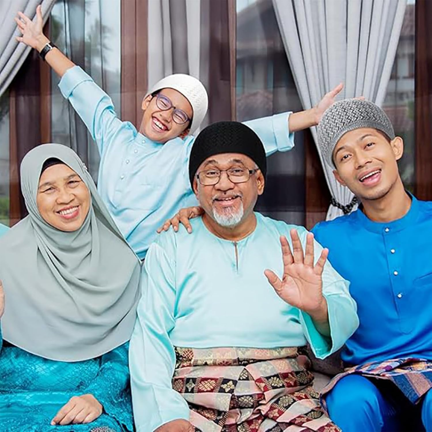 3PCS Men Islamic Prayer Cap Muslim Breathable Skull Cap, Kufi Hats Muslim Prayer Islamic Cap & Handicraft Taqiyah - Image 6