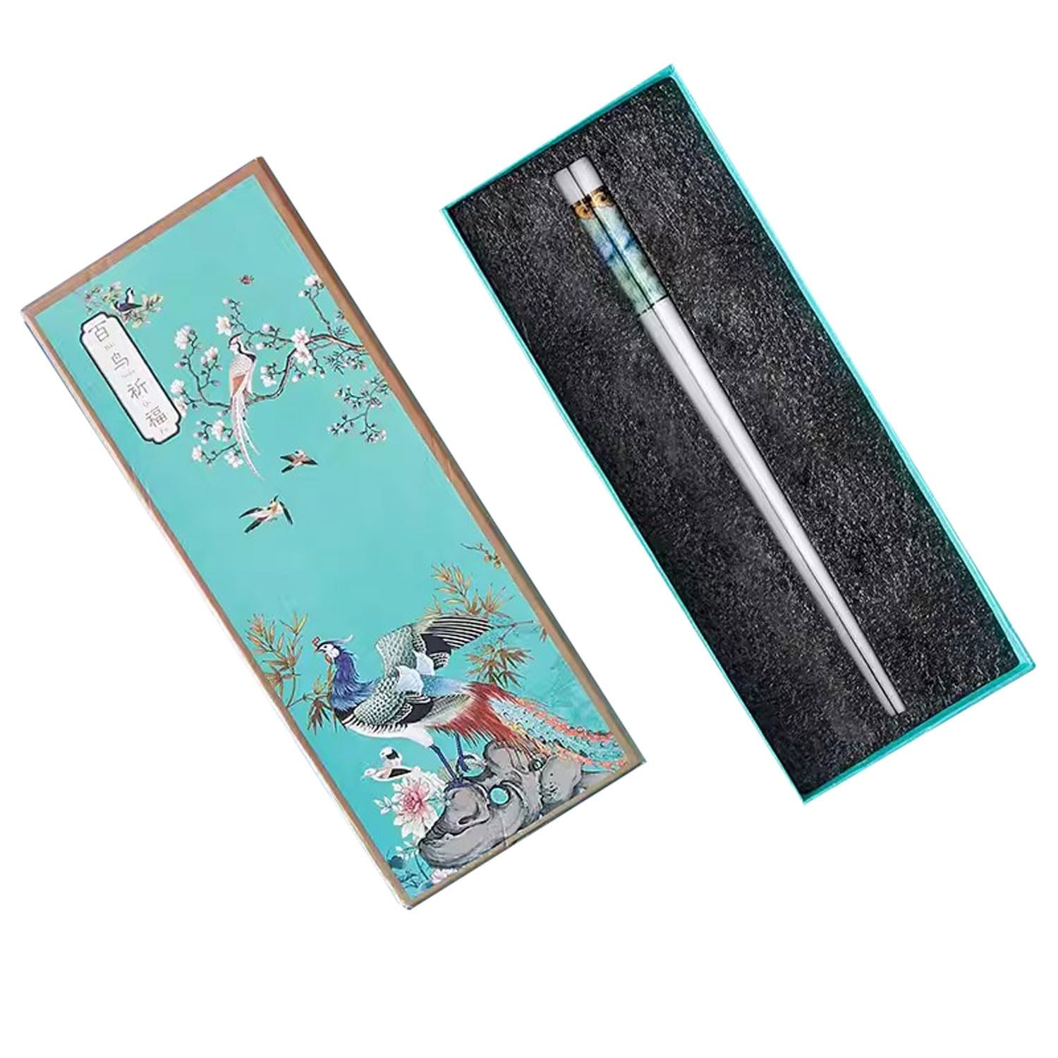 Baguettes réutilisables, 10 Paires de Baguettes en Porcelaine pour Usage Domestique, Baguettes en céramique antidérapantes(Une Paire)