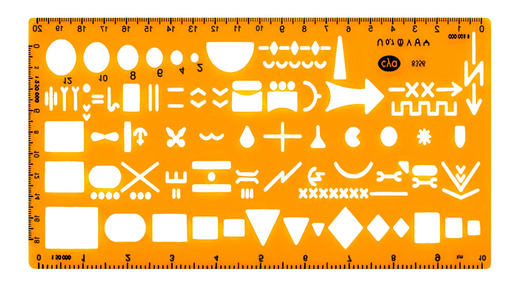 Gotical Flexible Plastic Soldier Outdoor Map Reading NATO Standard Graph NATO Troop Template