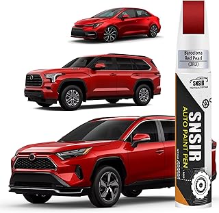 Car Touch up Paint(3R3 Barcelona Red Pearl) Compatible with Toyota, Car Paint Pen Scratch Repair Two-In-One Touch Up Paint, Premium Car Scratch Remover for Deep Scratches