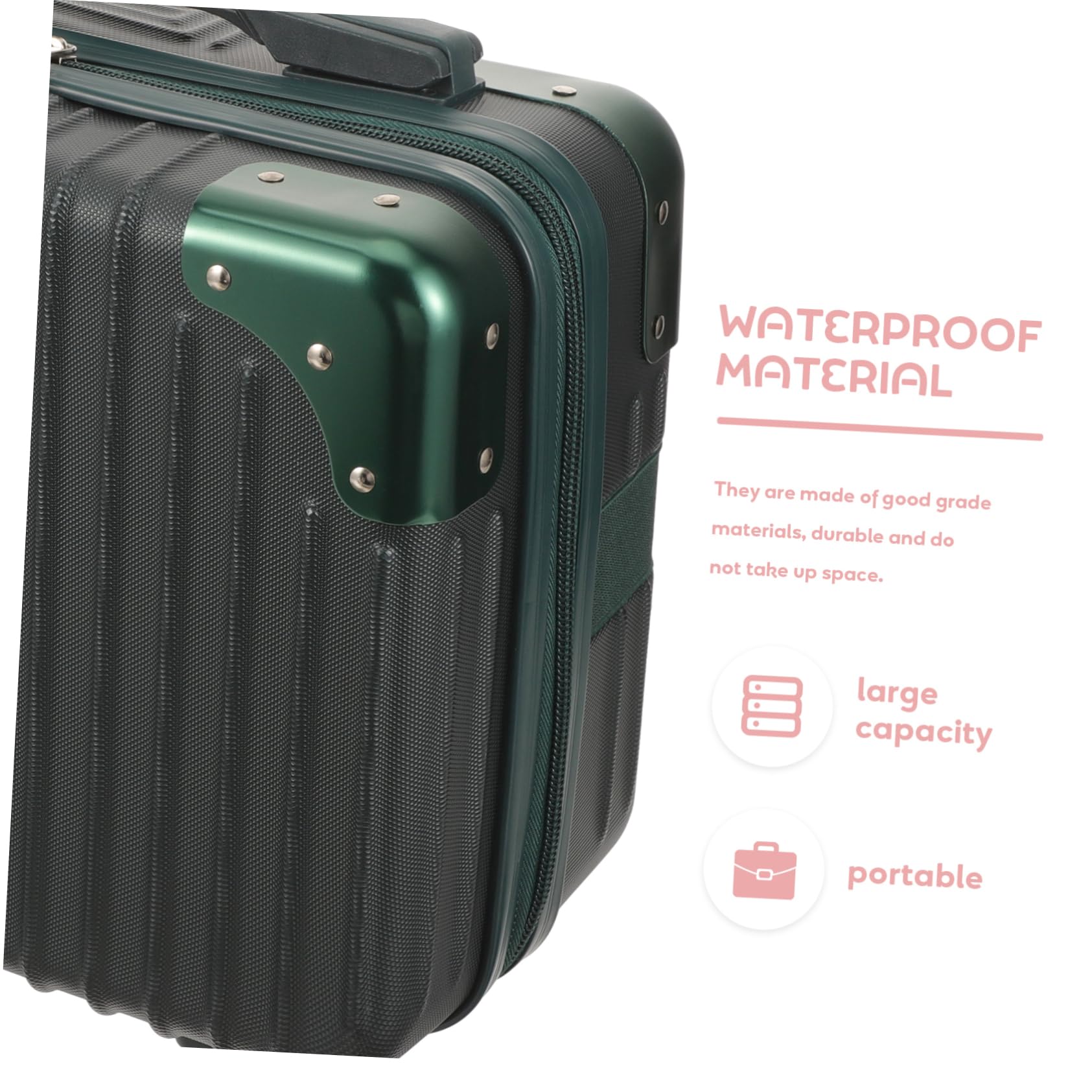 FRCOLOR Borsa da Toilette in Abs Rigida Scomparti Separati per Cosmetici e Trucchi, per Viaggi