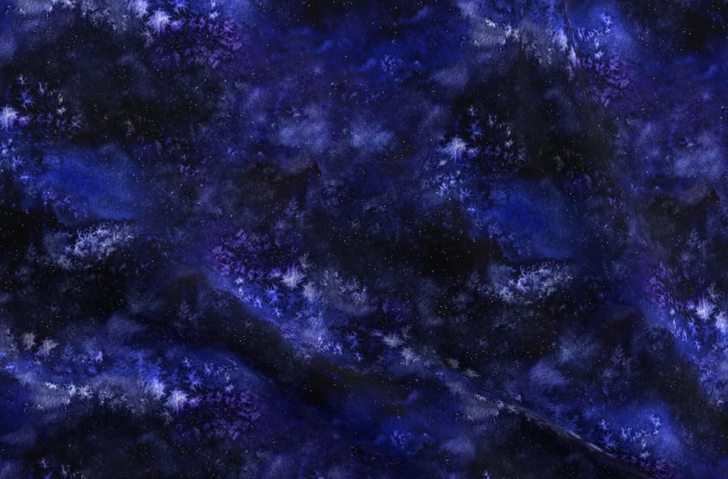 Spoonflower Fabric - Galaxy Space Stars Cosmos Watercolor Night Printed on Upholstery Velvet Fabric Fat Quarter - Upholstery Home Decor Bottomweight Apparel