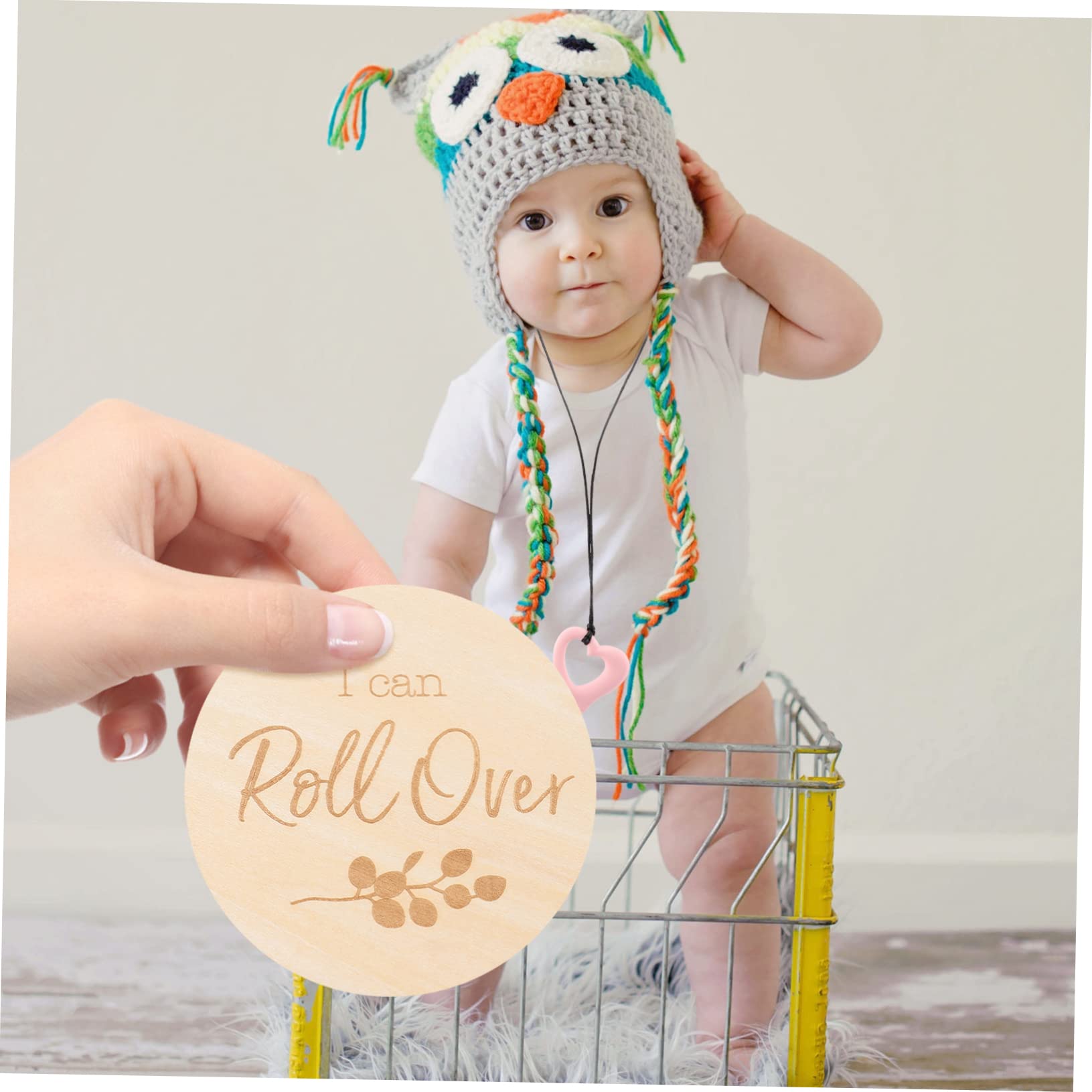 Toyvian 36stücke Holz Meilenstein Karten Für Monatliche Wachstumskarten Fotos Requisiten Deko Für Babyraum Erinnerungen Festhalten