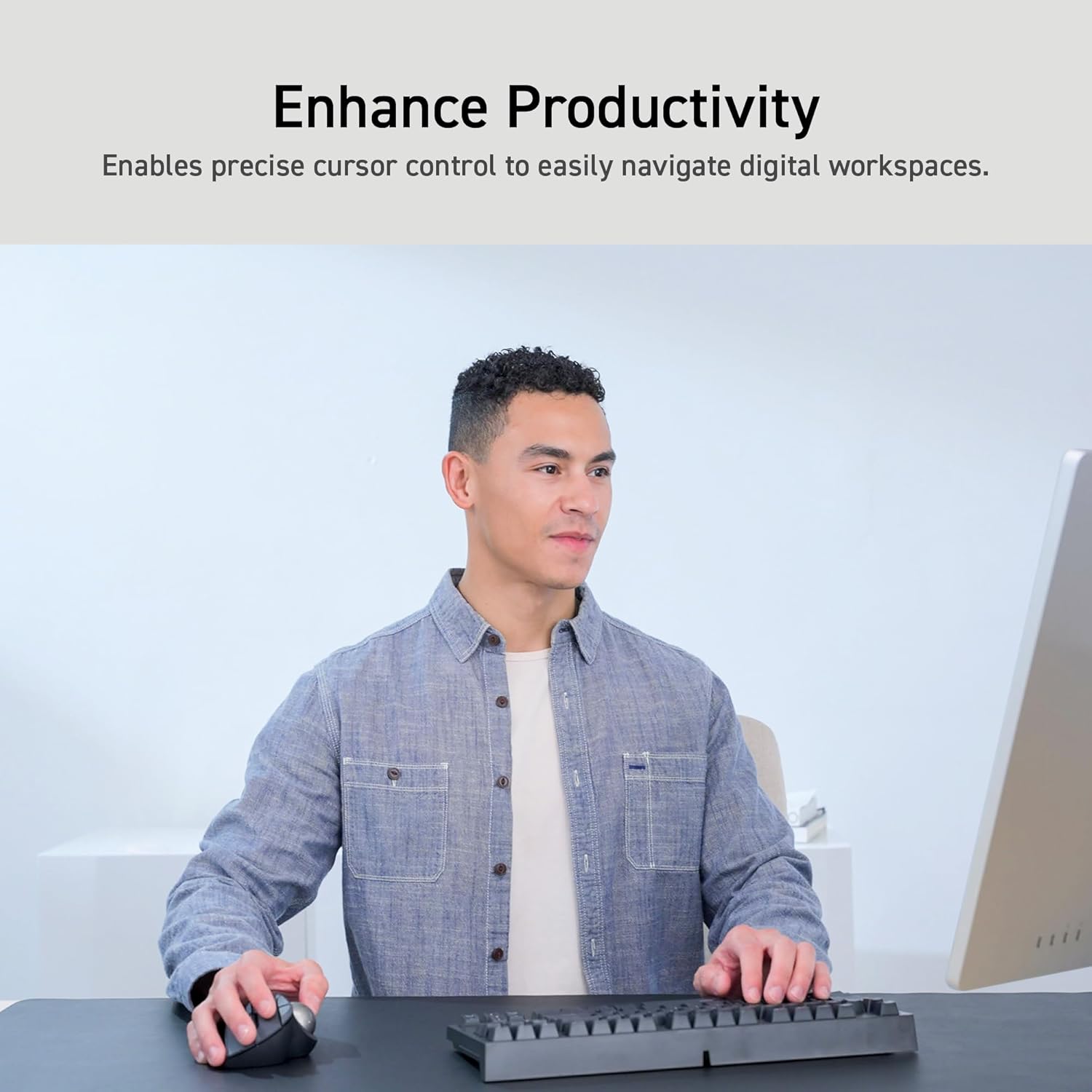 ELECOM Ergonomic Comfort Design Trackball IST Wireless 2.4GHz Connect, Super-Smooth Tracking with Roller Ball Bearing, 36mm Ball, Thumb Control, Compatible for Windows, PC, and Mac Black (M-IT11DRBK) - Image 11