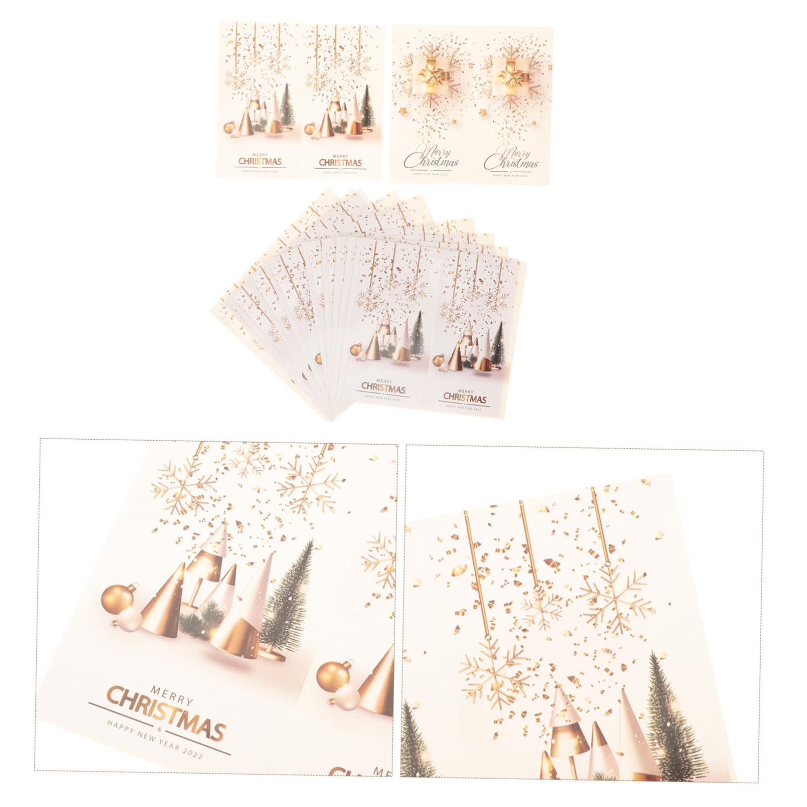 STOBOK 200pezzi Adesivi Decorativi Natalizi Per Scatole e Buste Stickers Mano Per Decorazioni Natale e Regali Per Biglietti Pacchi e Sacchetti Caramelle
