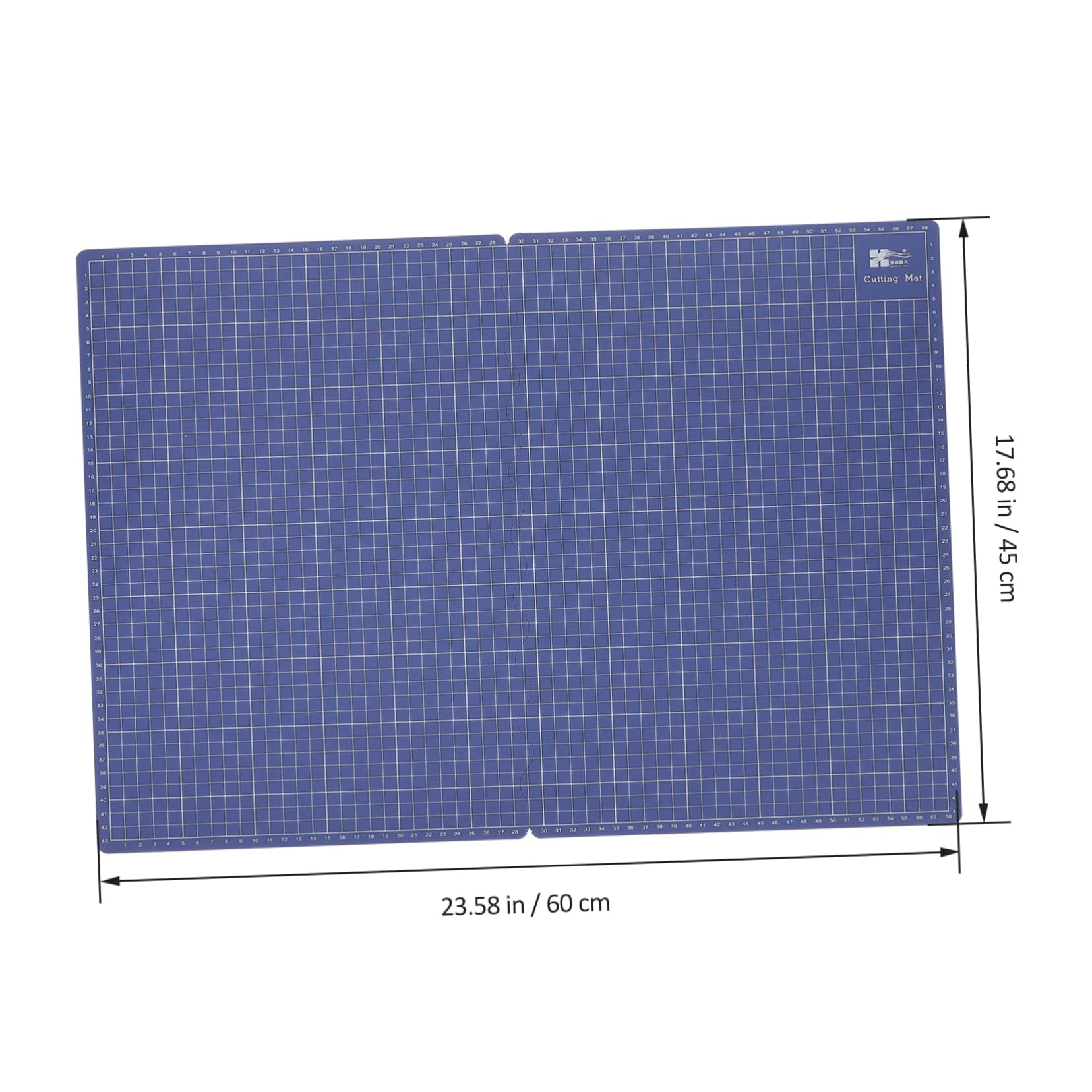 OSALADI Tappetino Da Taglio Pieghevole Per Cucito Quilting Piccolo Per Taglierina In Pvc Blu
