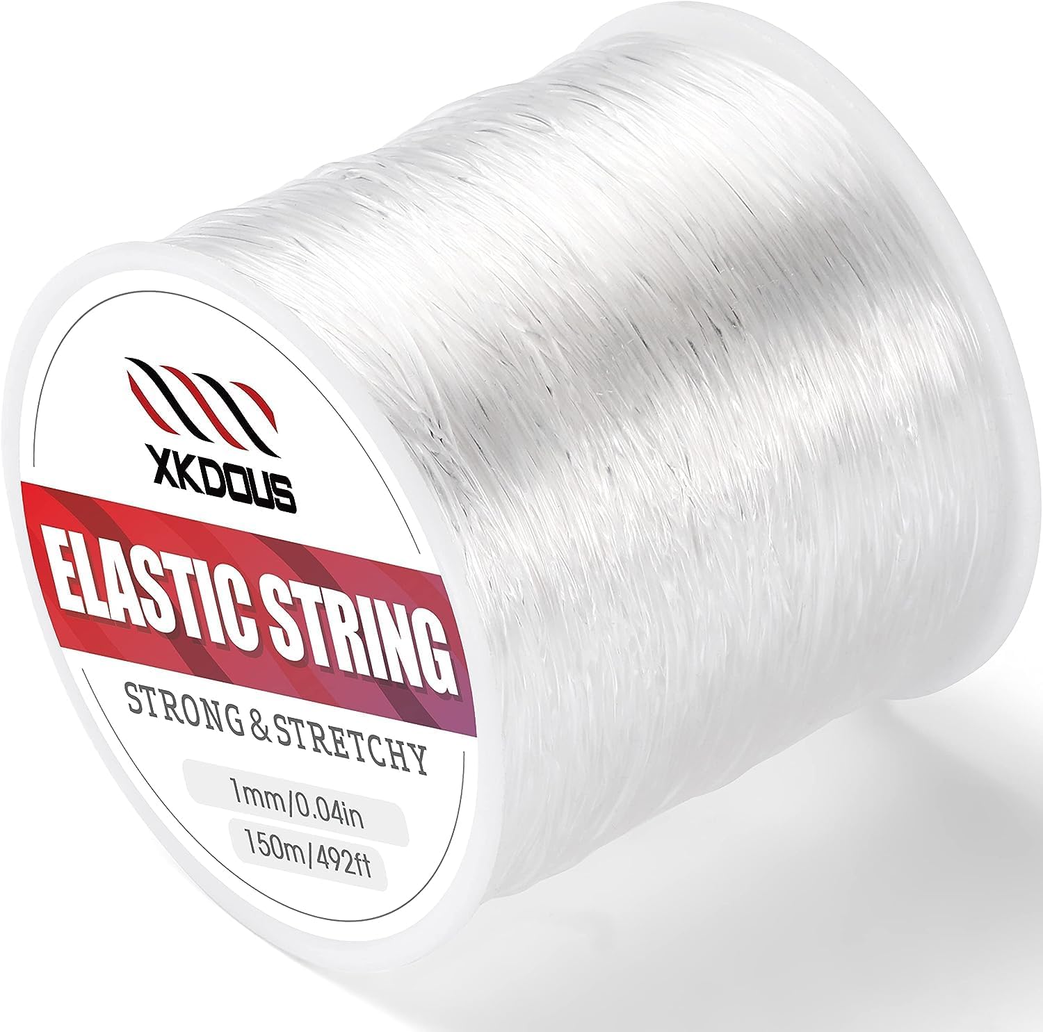 XKDOUS 1mm 150m Elastic String for Bracelets Crystal Stretchy Cord for
