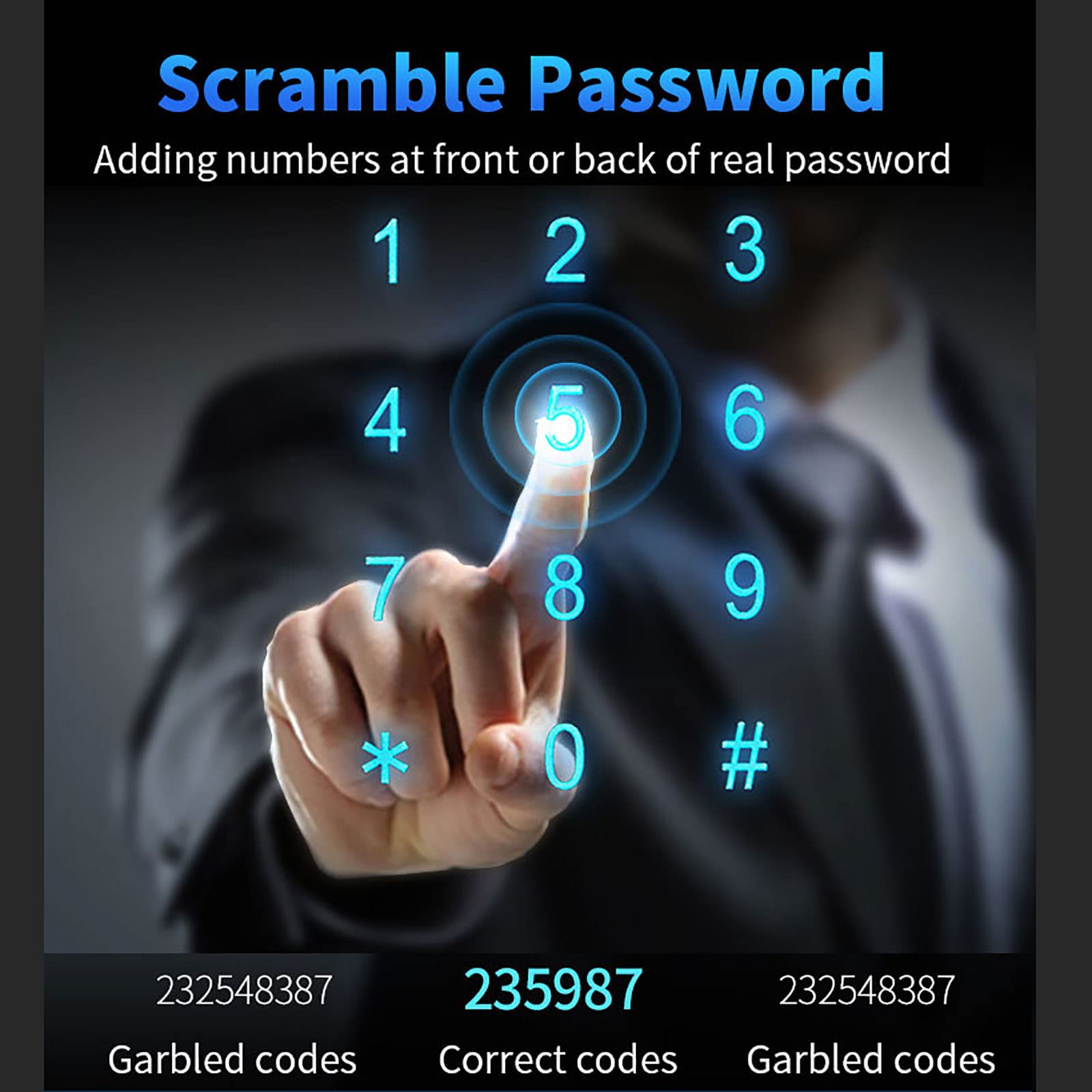 cerradura inteligente, Cerradura digital 5 en 1 con teclado y entrada sin llave, cerradura inteligente for puerta de huella dactilar, aplicación, tarjetas IC código acceso