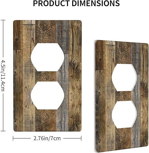 Miniatura 4 de Cubierta de pared para placa de pared decorativa de estilo rústico retro de 1 banda para interruptor de luz, placa frontal eléctrica para cocina,