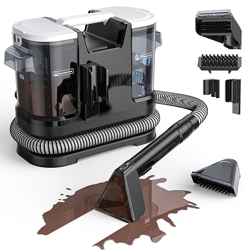 Couch Cleaner Machine 600W Motor - 20Kpa Suction Upholstery Cleaner