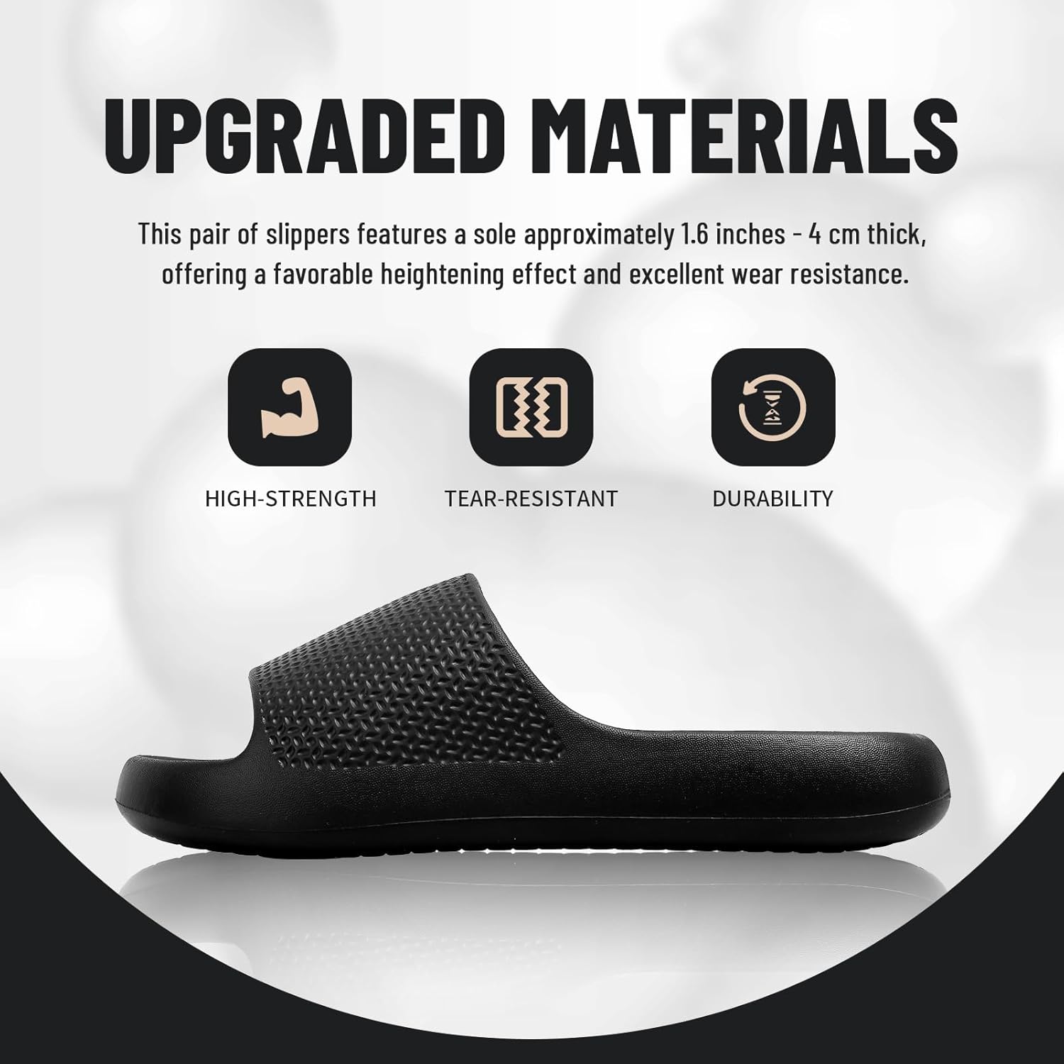 Cloud Sandals for Women and Men, Recovery Slides with Arch Support Quick Drying Open Toe Slippers for Plantar Fasciitis Thick Sole, Non-Slip, Indoor and Outdoor Sandals - Image 2