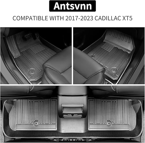 Miniatura 2 de Alfombrillas compatibles con Cadillac XT5 2017-2023 2024, forro de carga para camión, juego de alfombrillas interiores para todo tipo de clima,
