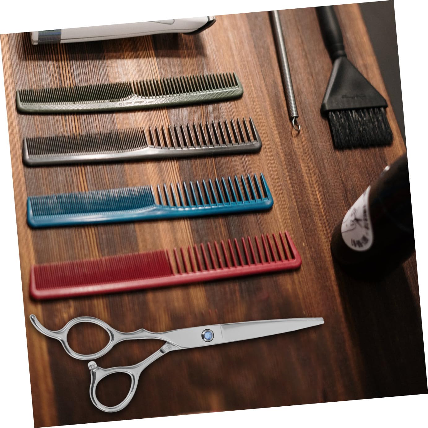DOITOOL Tijeras De Peluquería Para Zurdos De Acero Inoxidable 2 Piezas 6 Pulgadas Planas y Dentadas Profesionales Para Uso Salón y Corte De Cabello
