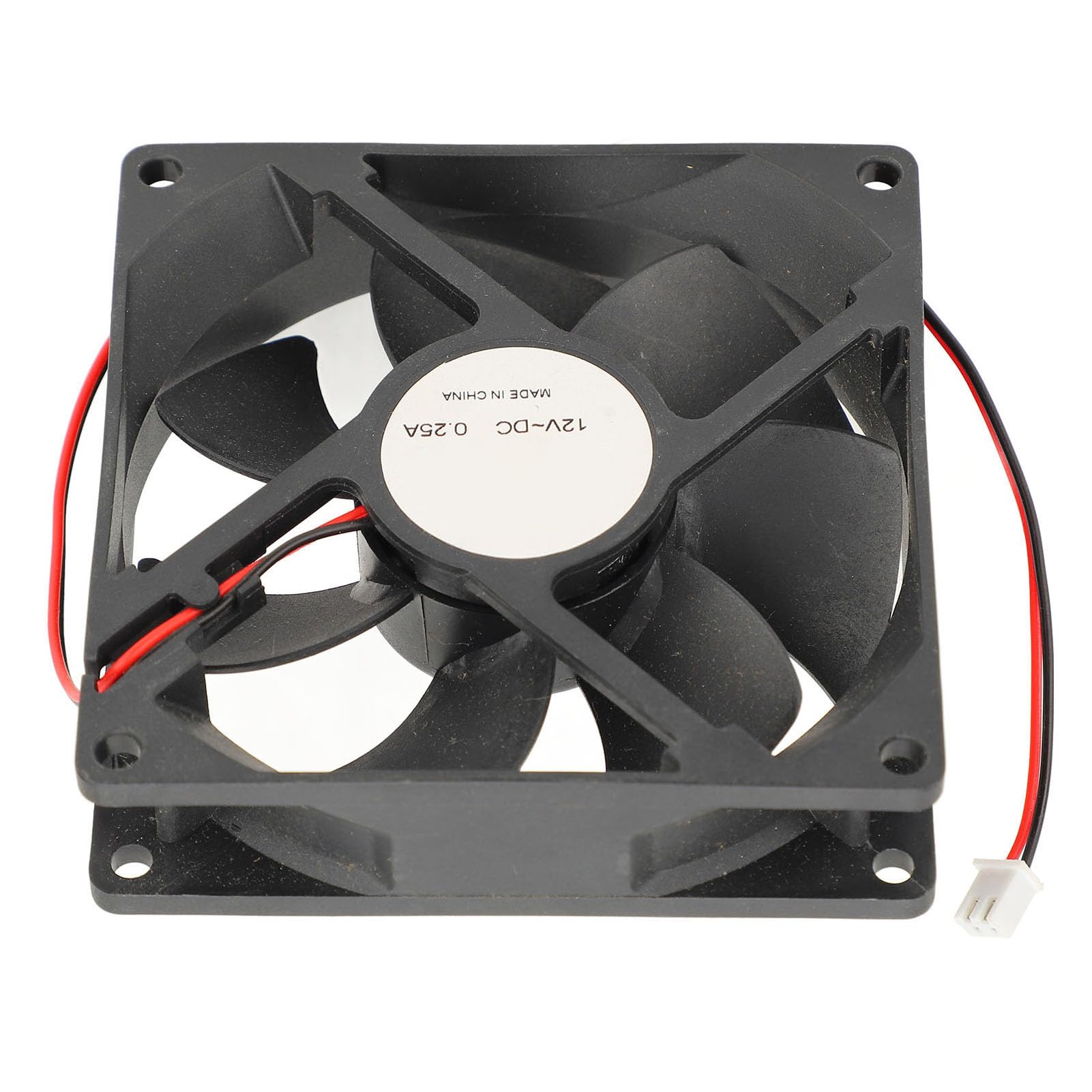 Ventilateur de refroidissement à double roulement à billes 12 V CC 92 mm x 92 mm, avec connecteur à 2 broches, 3 000 tr/min haute vitesse, débit d'air de 52,8 CFM, pour