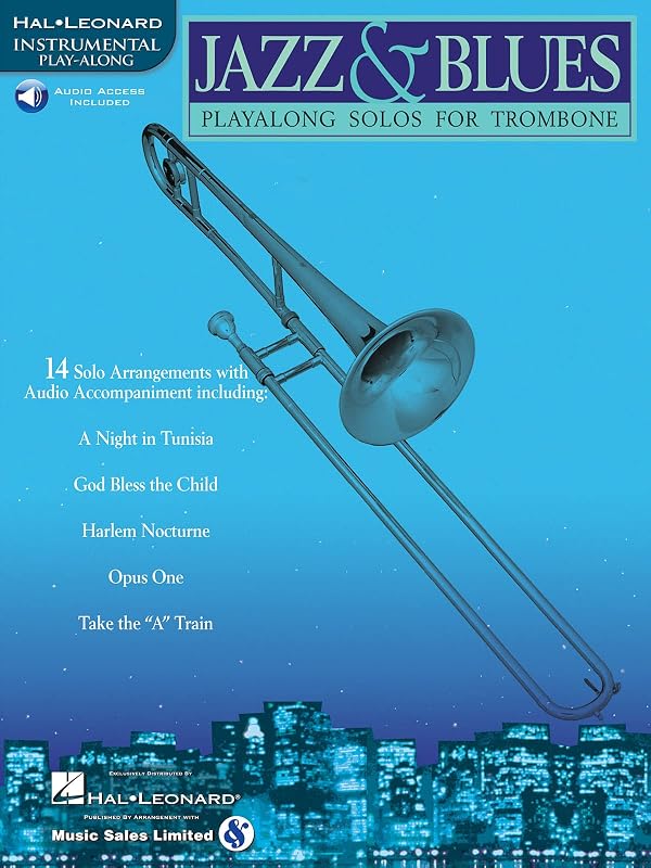 Solos de Jazz y Blues Playalong para trombón Cancionero con audio online | Varios estándares de jazz arreglados por Jack Long | Partituras para trombón solista | Fácil Nivel Medio a Medio | Colección de 14 canciones