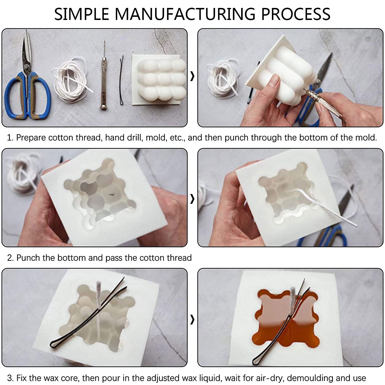Stampo In Silicone Per Candela A Forma Di Faro E Ancora - Altezza 12,3 Cm - Stampo Fai-da-te Per Resina E Cera - 2