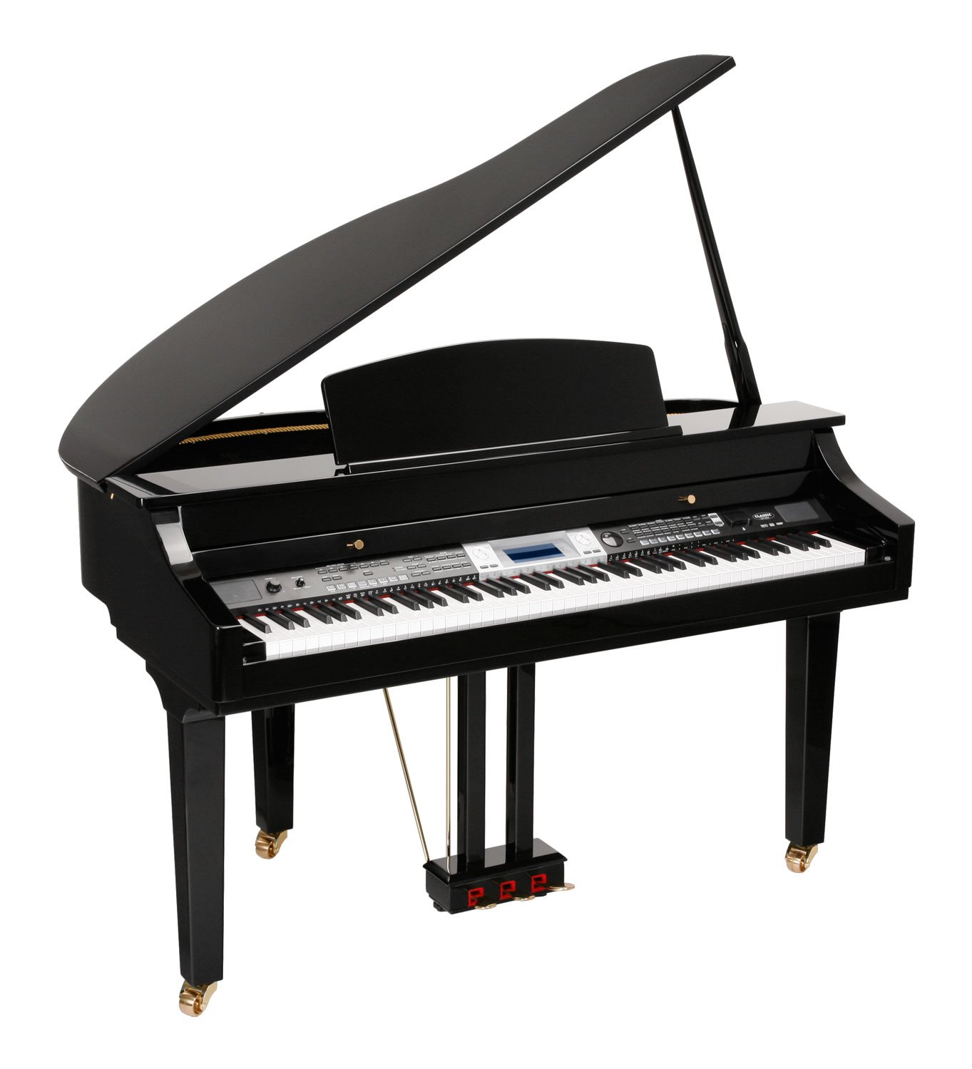 Pianoforte a Codino digitale Classic Cantabile GP-500 - finitura nero lucido