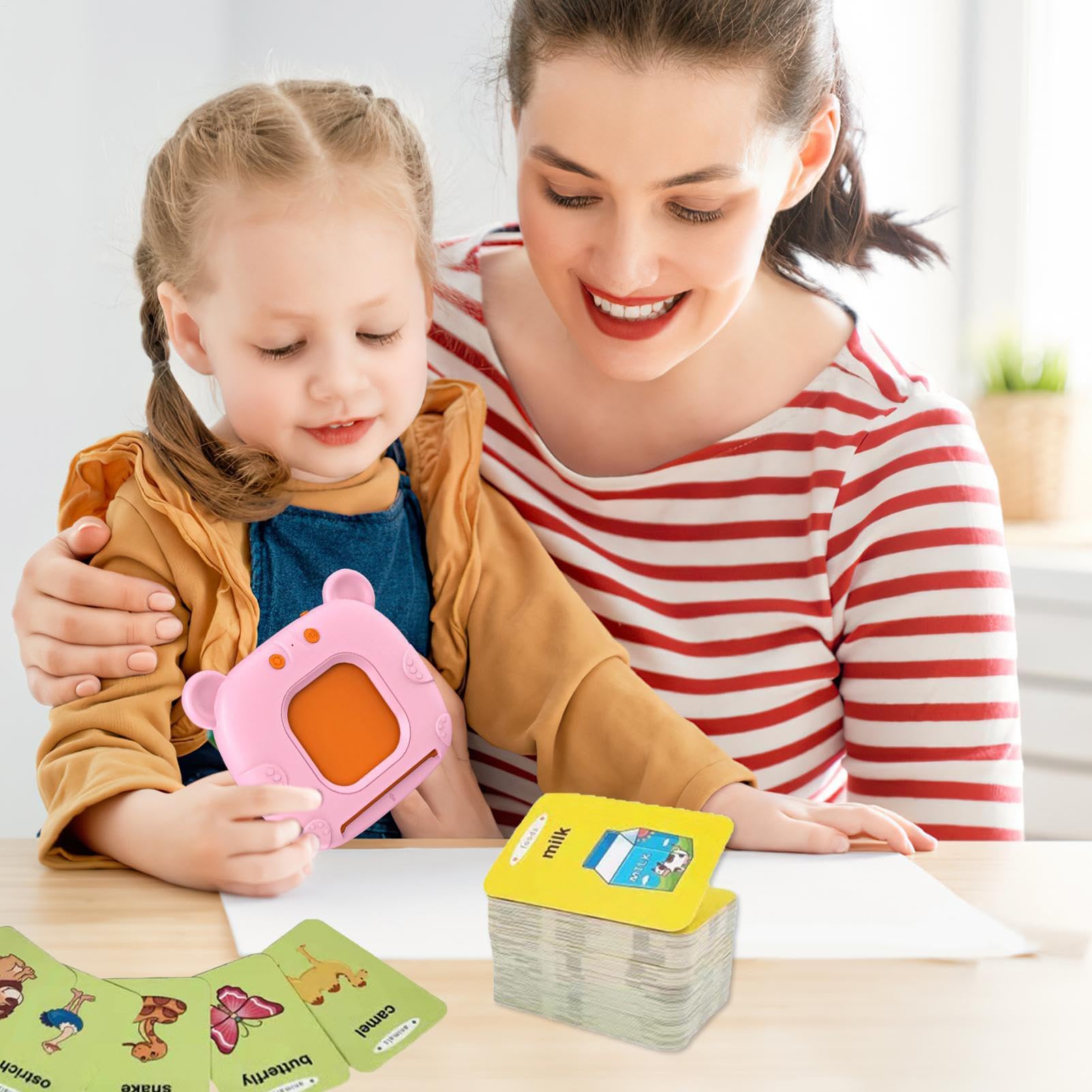 Tarjetas flash parlantes | Tarjetas didácticas para niños pequeños de 2 años, juguetes sensoriales | Tarjetas flash parlantes para juguetes interactivos para niños pequeños | Tarjetas Flash, juguetesC