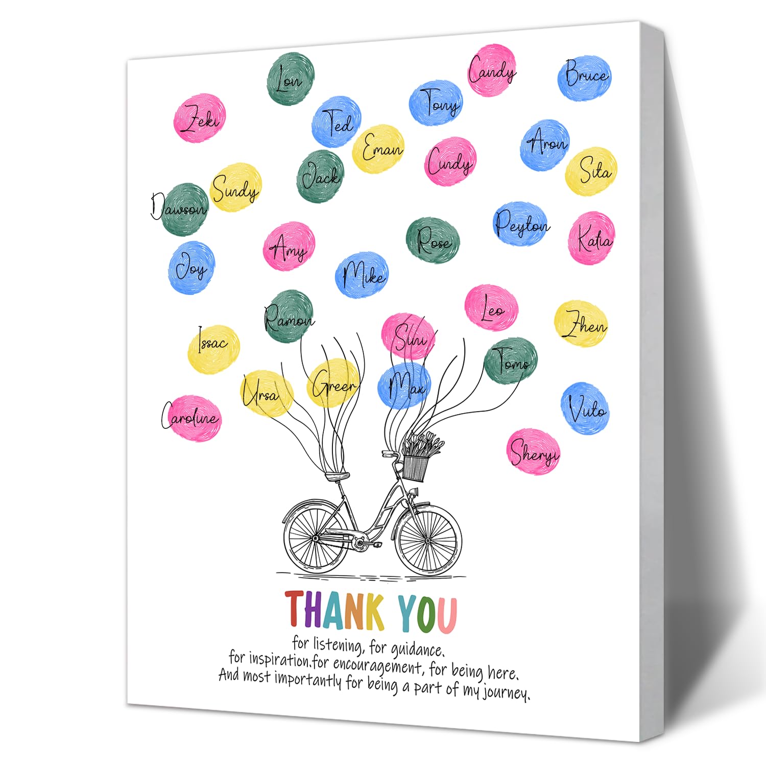 SHLINCO Teacher's Day, End of School Year Thank You Gift, Creative DIY Footprint Tree, Complete DIY Frameable Display Kit for School Walls and