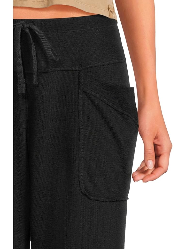 Black Free People Staycation Lounge Pants