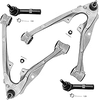 Vista 79 de Detroit Axle - 4 brazos de control de extremo delantero para Nissan Frontier Xterra 2000-2004 Brazos de control inferior y superior con rótulas