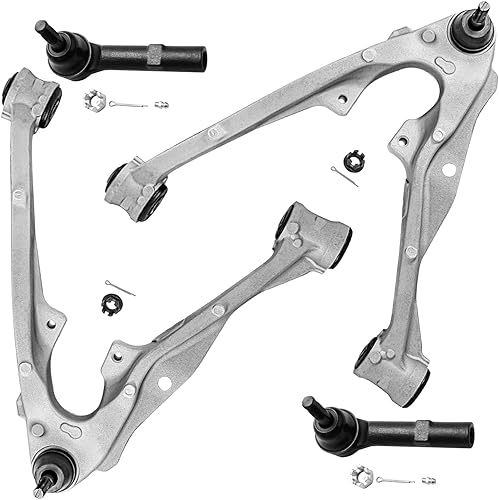 Miniatura 51 de Detroit Axle - Kit de 4 brazos de control delanteros para Chrysler 300 Dodge Challenger Charger Magnum, 2 brazos de control delantero inferiores con
