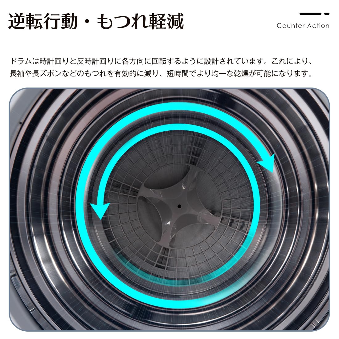 Amazon | SENTERN 小型衣類乾燥機 衣類乾燥機 小型 4kg 工事不要 乾燥