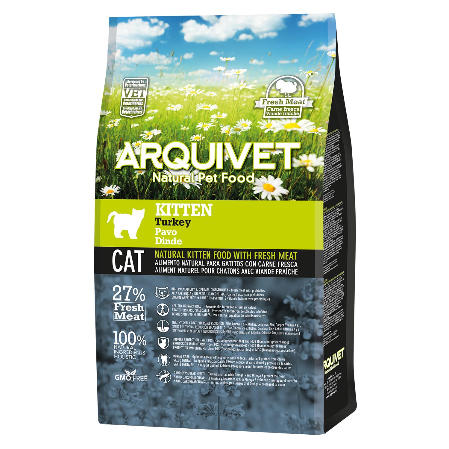Arquivet Kitten Pienso Pavo - para Gatitos, 1.5 kg (Paquete de 1)