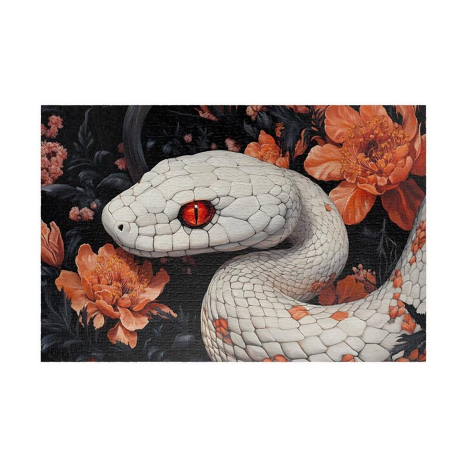 Puzzle 1000 Pieces Adultes Fleur Serpent Animal 75 x 50 cm Puzzle Adulte Jeu éducatif défi Jouet Puzzle Impossible 1000 Pièces Puzzles