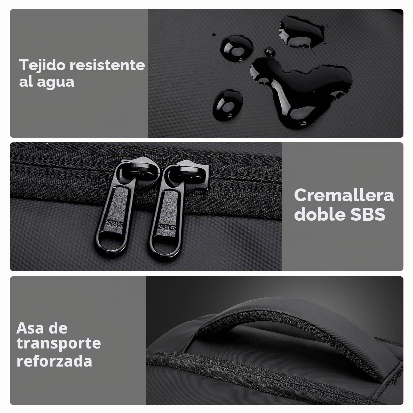 HOMIEE Mochila Ordenador Portátil de 15.6/17 Pulgadas Mochila Trabajo Viaje Escolar Equipaje de Mano Mochilas Cabina Avion Impermeable Mochilas para Portatil Hombres Mujeres