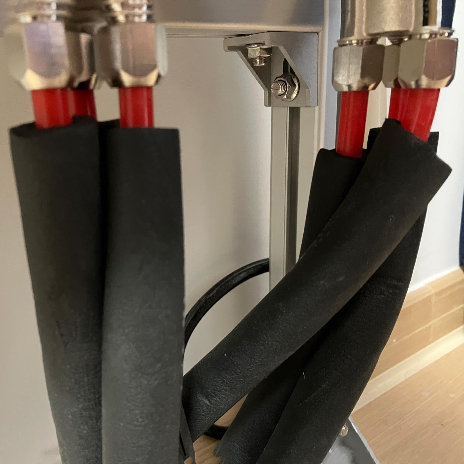 Tubo Isolato In Gomma da 2,0 m, Manicotto per Tubi Acqua Antigelo Invernale, Isolamento In Cotone per Manicotti per Tubi di Condizionamento Aria, Spessore 40,0 mm, ID 25,0-108,0 mm(89.0 MM X 40.0 MM X