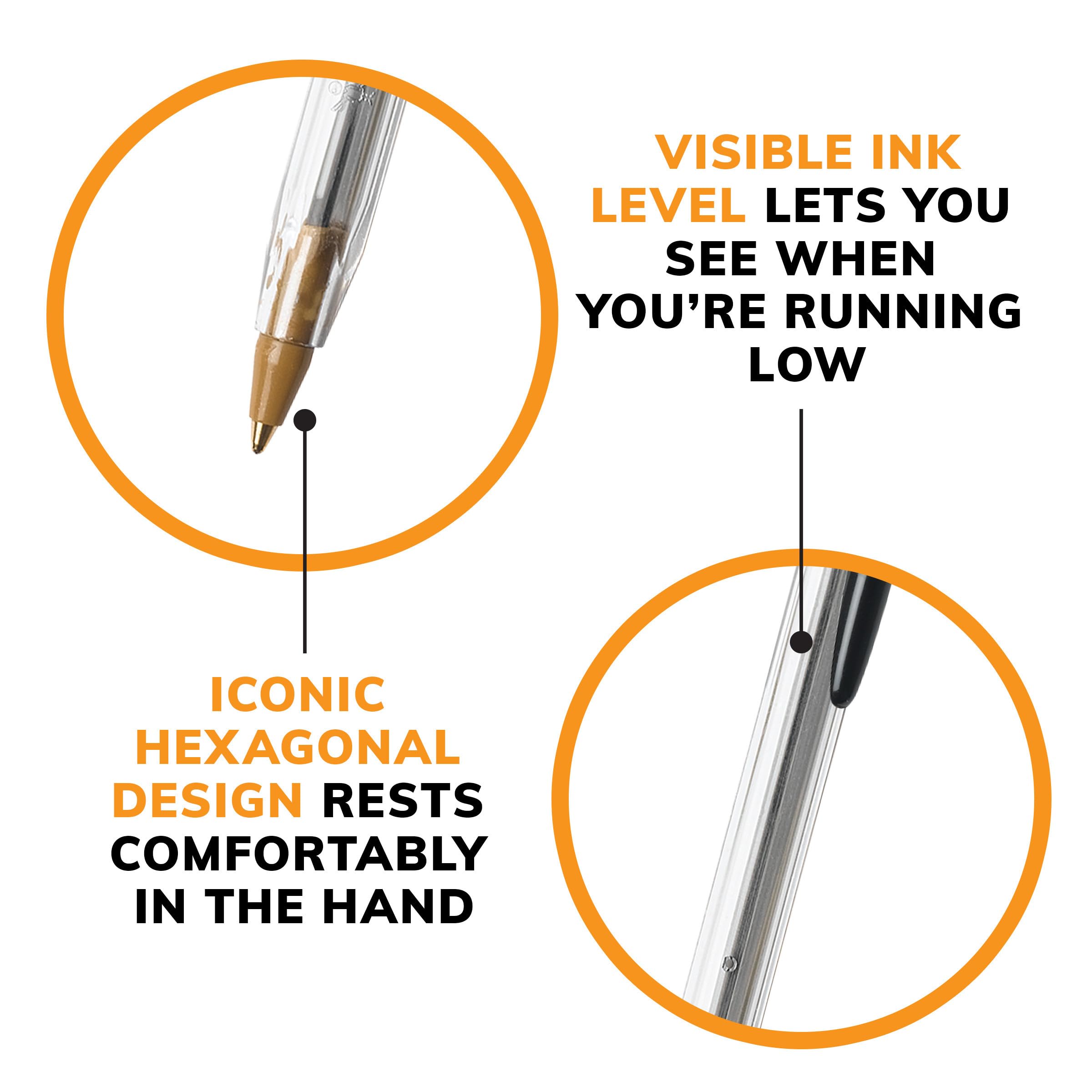 BIC Cristal Stic Ball Pen - Blue Body, Blue Ink, Pack of 12