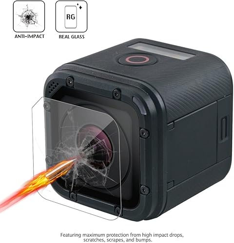 Miniatura 3 de (Paquete de 3) vidrio templado Protector de visualización para GoPro Hero 4 Session Hero 5 período de sesiones, akwox 0,3 mm, dureza 9H duro