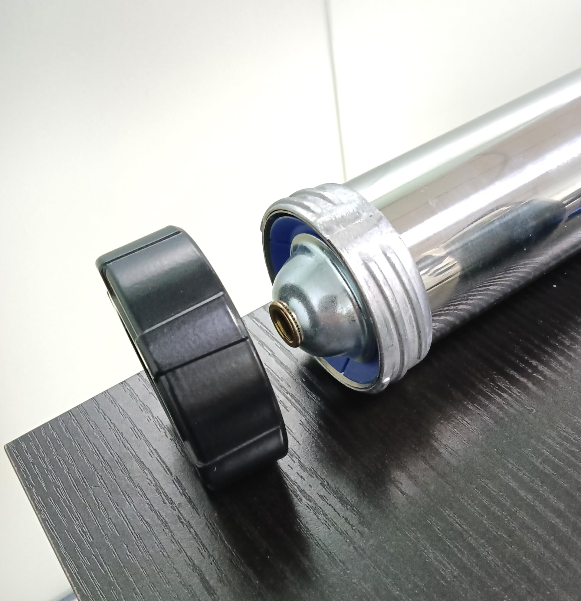 2 Tappi Anteriori Per Pistola Per Siliconi - In Alluminio, Per Sigillatura Cucina E Bagno - Foto 2